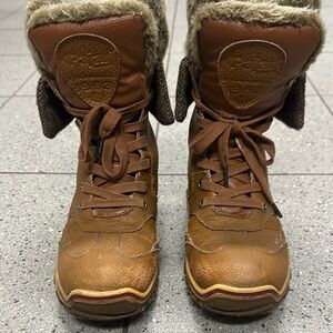 Pajar Brown Winter Boots with Fur Lining and Rubber Sole